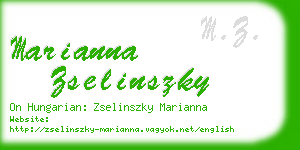 marianna zselinszky business card